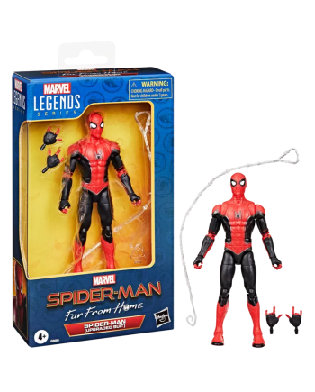 Figurine Spider-Man Upgraded Suit Marvel Legends Series 15 cm de face - Hasbro