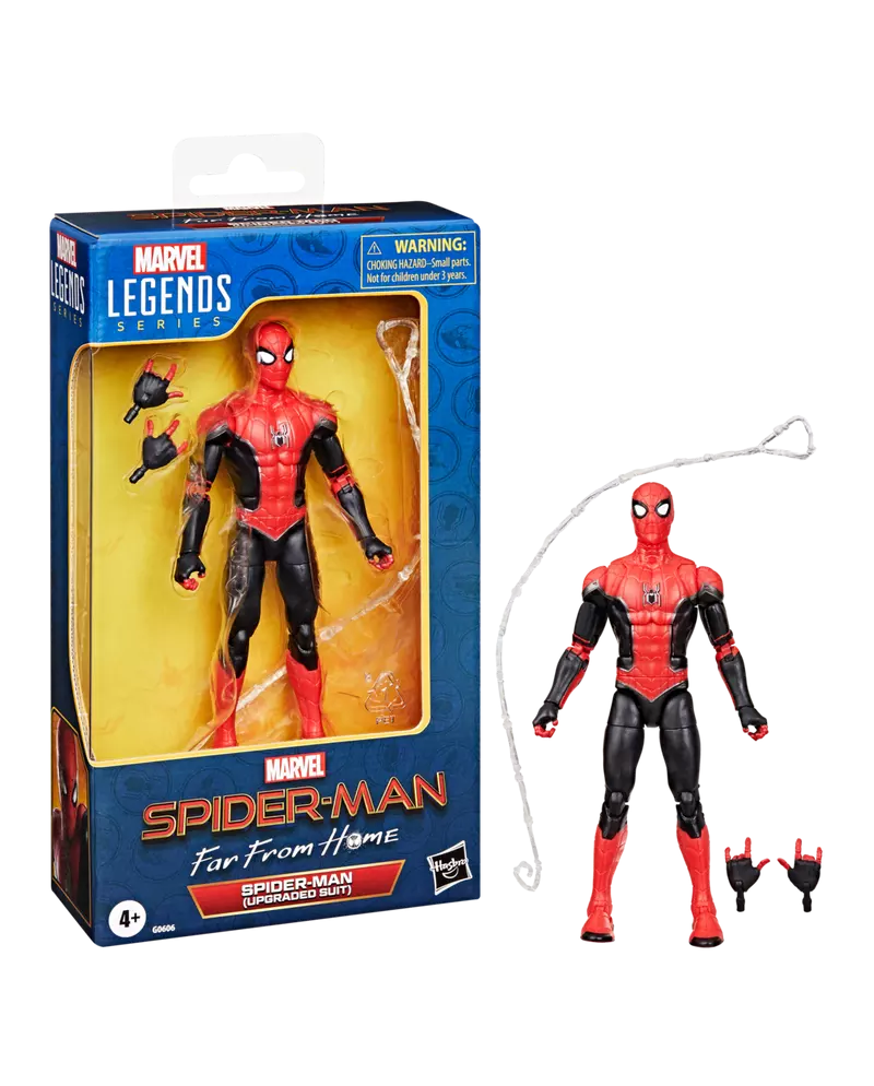 Figurine Spider-Man Upgraded Suit Marvel Legends Series 15 cm de face - Hasbro