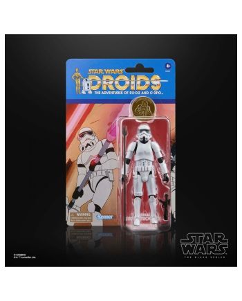 Figurine STAR WARS Imperial Stormtrooper Black Series 15cm Hasbro - vue profil