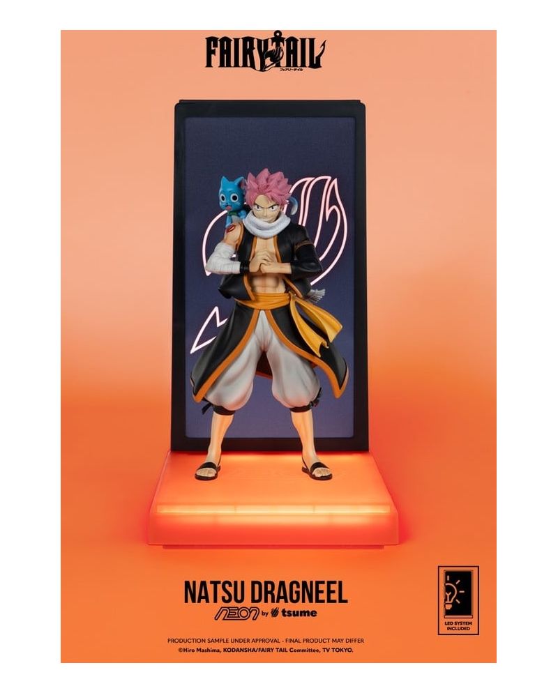 Figurine Natsu Dragneel Neon by Tsume Fairy Tail vue de face