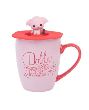 HARRY POTTER - Dobby - Mug 350ml + Silicon Lid with 3D Figure