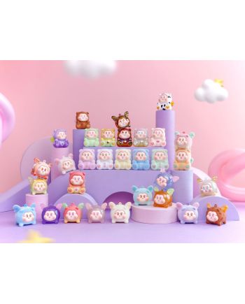Display SLLO Cochon Volant 24 figurines mystery box vue face