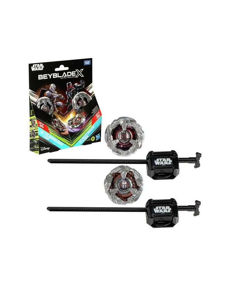 Duo Pack BEYBLADE X Star Wars Mandalorian 3-60F et Moff Gideon 3-80N Hasbro