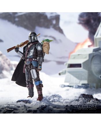 Figurine Mandalorian et Grogu Vintage Collection 10cm Star Wars Hasbro - vue face