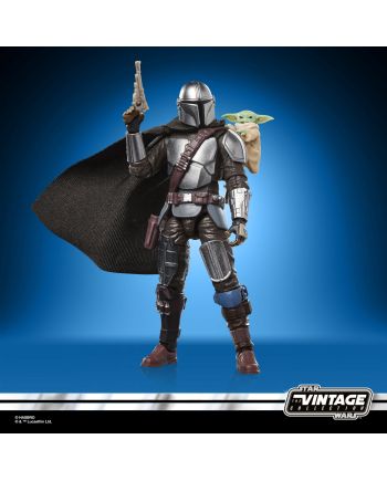 Figurine Vintage Collection Mandalorian et Grogu - détail du packaging