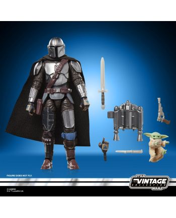 Figurine Mandalorian et Grogu Star Wars - présentation en boîte