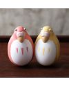 Figurines Perruches Rouge et Jaune Le Garçon et le Héron Ghibli Benelic vue face