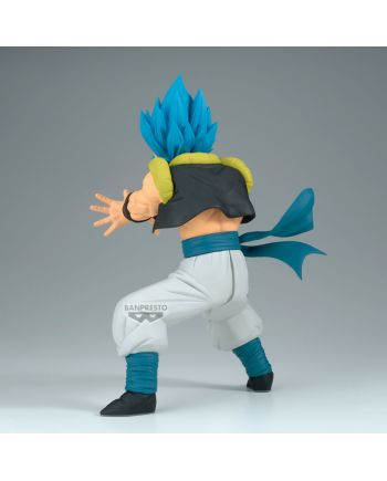 Détail du visage et de l'expression de Gogeta figurine Grandista