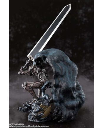 Figurine Berserk Guts Berserker 35cm finition métallique - vue de profil