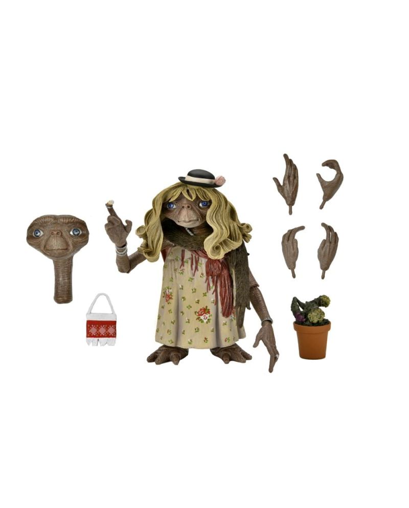 Figurine E.T. Ultimate Dress-Up 18cm édition 40ème anniversaire Neca vue face