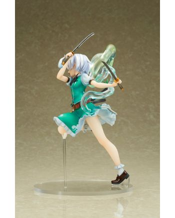 Figurine Touhou Project Youmu Konpaku statue 20 cm - détail du socle