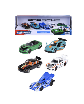 RIDE COOL - Porsche - Pack de 5 Voitures Miniature - 1:64 - vue principale