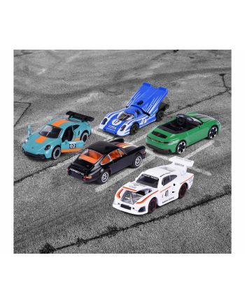 RIDE COOL - Porsche - Pack de 5 Voitures Miniature - 1:64 - vue de face