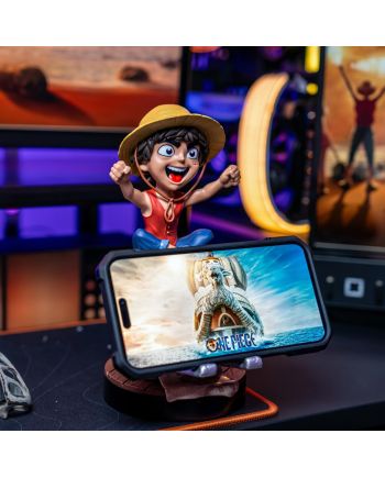 ONE PIECE NETFLIX - Luffy Wanted - Support Manette & Portable - 20cm - vue de detail