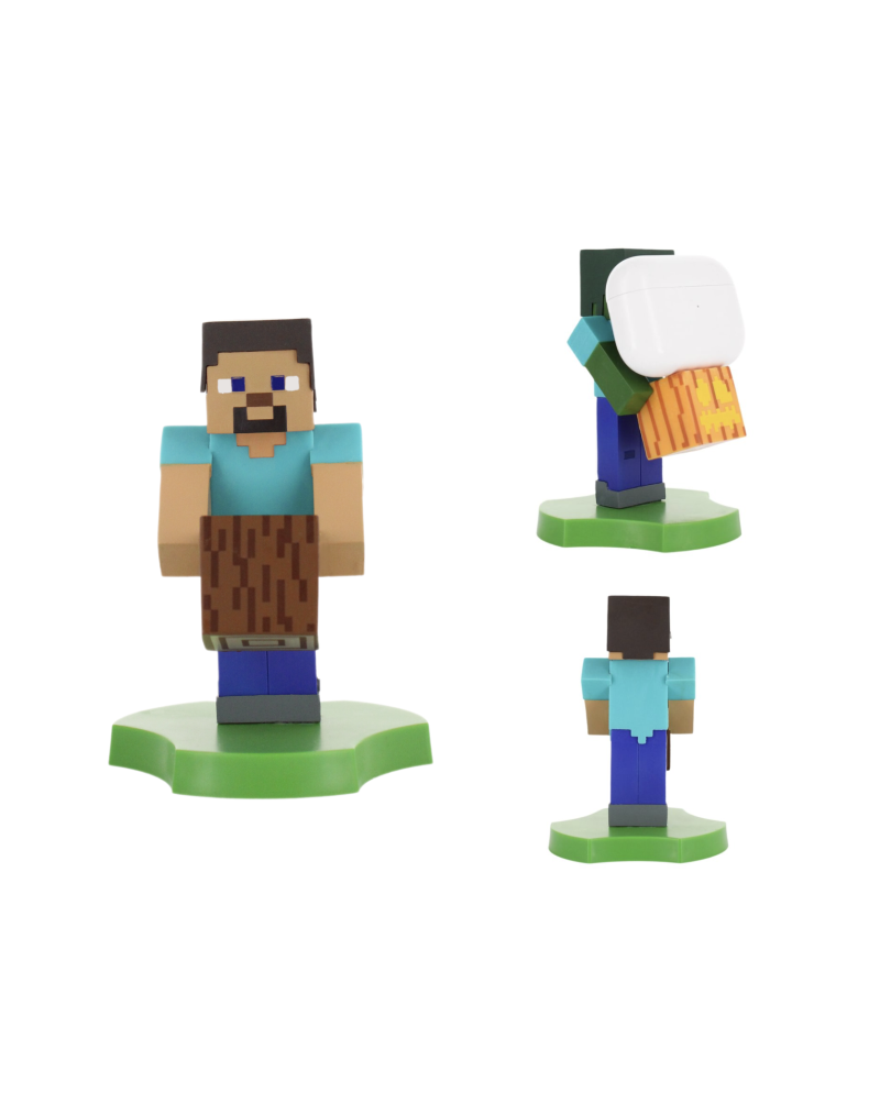 MINECRAFT - Steeve - Support Manette & Portable 'Holdem' - 11cm - vue principale