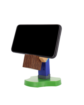MINECRAFT - Steeve - Support Manette & Portable 'Holdem' - 11cm - vue de face
