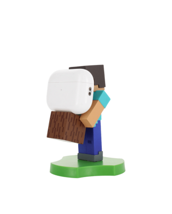 MINECRAFT - Steeve - Support Manette & Portable 'Holdem' - 11cm - vue de profil