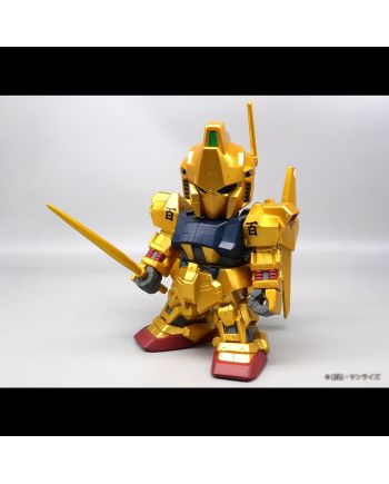Figurine Gundam SD Hyakushiki Gold Ver. présentée sous un autre angle
