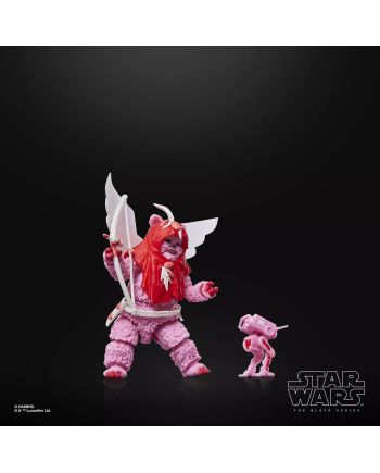 STAR WARS - Ewok (Valentine's Day Edition) -Figurine Black Series 15cm - vue de face
