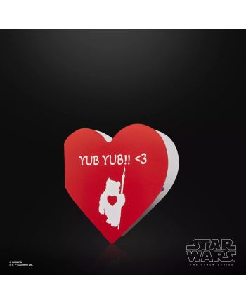 STAR WARS - Ewok (Valentine's Day Edition) -Figurine Black Series 15cm - vue de dos