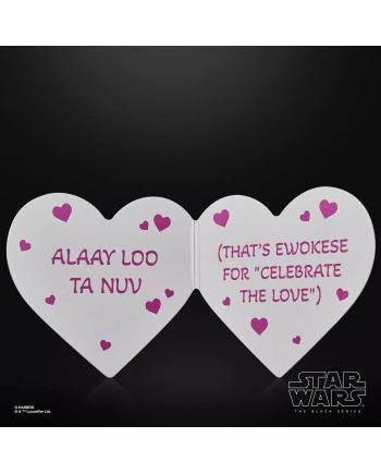 STAR WARS - Ewok (Valentine's Day Edition) -Figurine Black Series 15cm - vue de detail