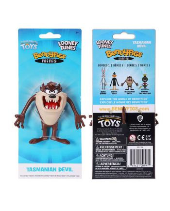 LOONEY TUNES - Taz - Figurine Mini Bendyfigs 9cm - vue de face