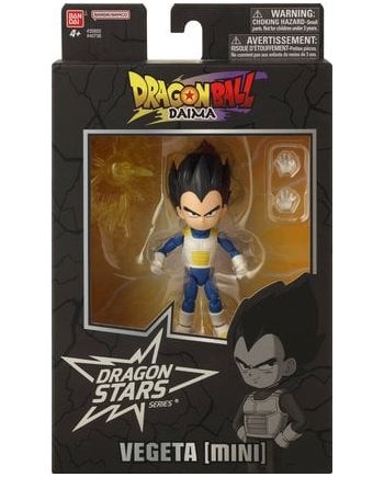 Figurine Dragon Ball Vegeta Mini Daima Ver. avec son packaging Bandai Red