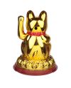 Maneki-Neko figurine solaire porte-bonheur 11cm patte articulée