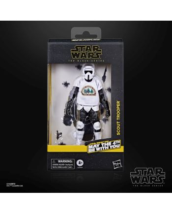 STAR WARS - Scout Trooper "May the 4th be.." - Fig. Black Series 15cm - vue de face
