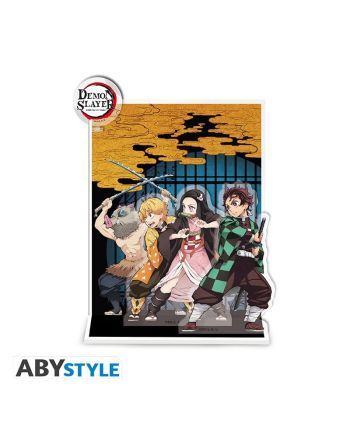Diorama acrylique Demon Slayer ABYstyle représentant le groupe - vue de face