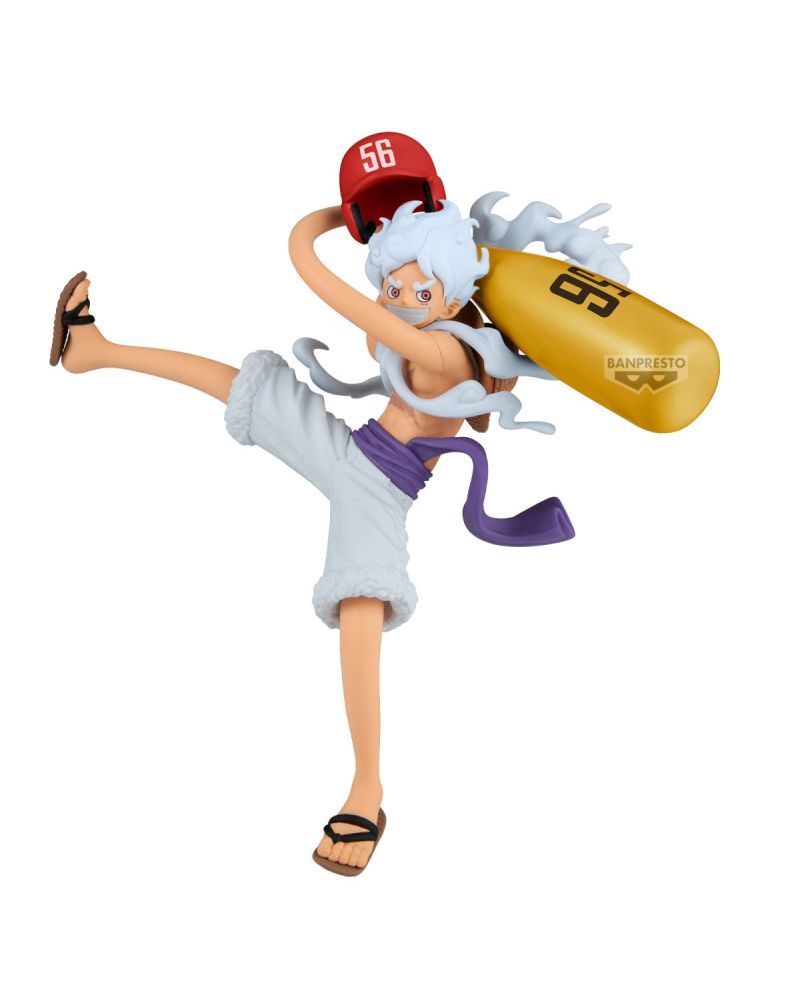 Figurine Luffy Gear 5 Battle Record Collection 17cm Banpresto - One Piece vue face