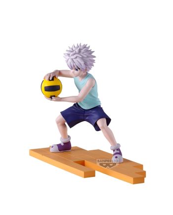 Figurine Killua Hunter x Hunter 15cm détail du visage - Banpresto