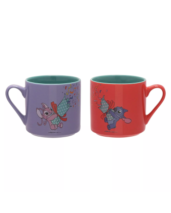 STITCH & ANGEL - Merry Everything - Set of 2 Colored Mugs
