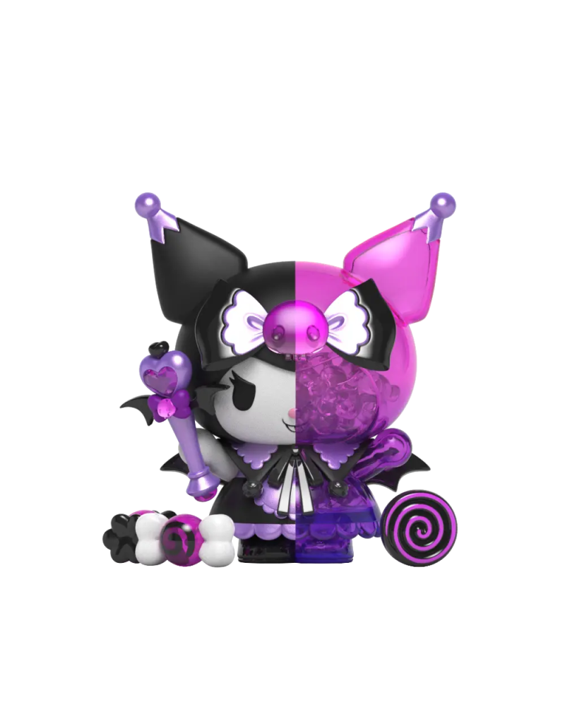 Figurine Kuromi Spooky Hello Kitty Fun Series 15cm vue de face