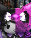 Figurine Kuromi Spooky Hello Kitty Fun Series 15cm vue de profil