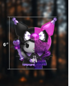 Figurine Kuromi Spooky Hello Kitty Fun Series 15cm détail sculpté