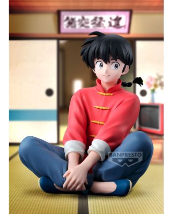 Figurine Ran Saotome Ranma 1/2 Banpresto 14 cm - détail du socle