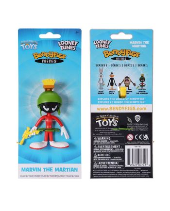 LOONEY TUNES - Marvin - Figurine Mini Bendyfigs 9cm - vue de face