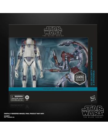 Figurine STAR WARS Jedi Survivor KX Security Droid et Droideka Hasbro 15cm - vue principale