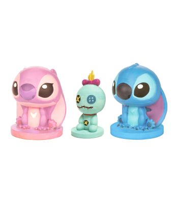 STITCH & ANGEL & SCRUMP - Set de 3 Figurines à Peindre - vue de face
