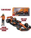 Modèle réduit Bburago F1 McLaren MCL38 avec Norris à l'échelle 1/24 - vue principale