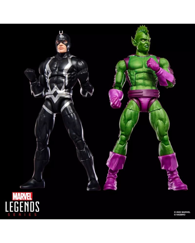 Figurine Black Bolt et Triton Marvel Legends 15cm - vue générale
