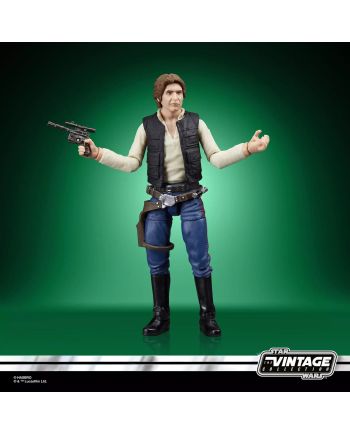 Figurine Han Solo Star Wars Vintage Collection 10cm Hasbro - détails accessoires