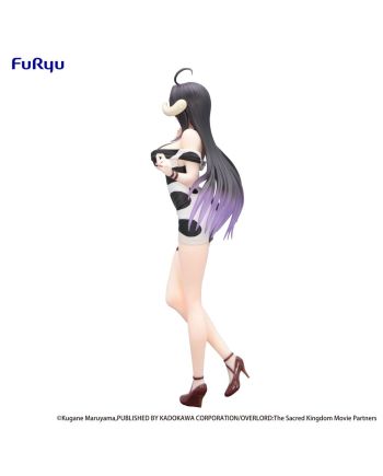 Statuette Albedo OVERLORD Furyu, vue de dos, détail du costume