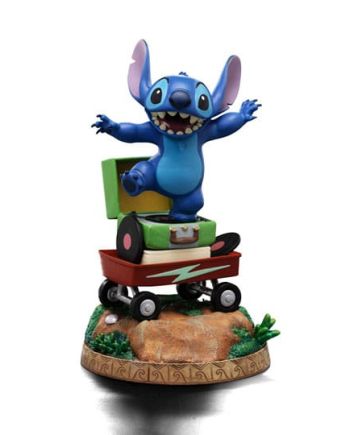 Statuette Stitch Art Scale 1/10 Deluxe Iron Studios - vue de face