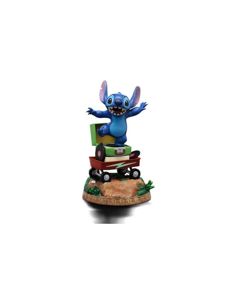 Statuette Stitch Art Scale 1/10 Deluxe Iron Studios - vue de face