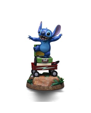 Statuette Stitch Disney Iron Studios - vue de profil