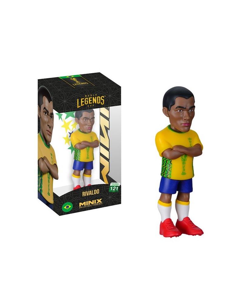 Figurine Minix Rivaldo Brésil 12cm - Coupe du Monde des Légendes