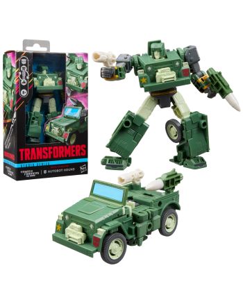 Figurine Transformers Autobot Hound Deluxe Class Hasbro 14cm - vue de face
