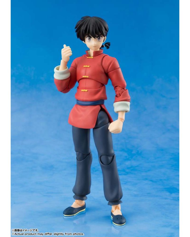 Figurine Ranma Garçon S.H. Figuarts 14cm - Ranma 1/2 Bandai Tamashii Nations - vue face